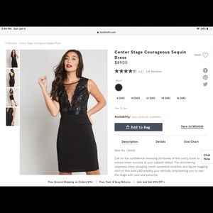 Center Stage Courageous Sequin Dress - NWOT